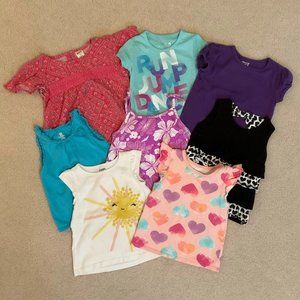 Lot of 8 Toddler Girls Tops - Size 3T